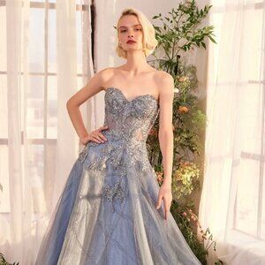 NEW FORMAL SLEEVELESS STRAPLESS TULLE BALL GOWN W/ SWEETHEART NECK CD A1387